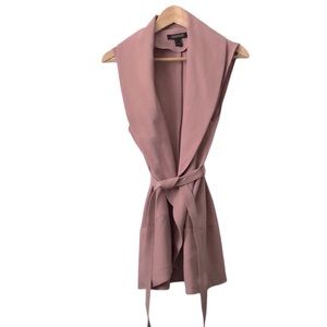 Long light pink vest